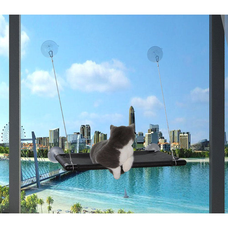 Cat Hammock with Suction Cups for Pets up to 26 lbs