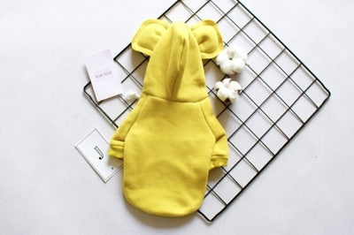 Pet Autumn Winter Matching Outfits with Cute Ears