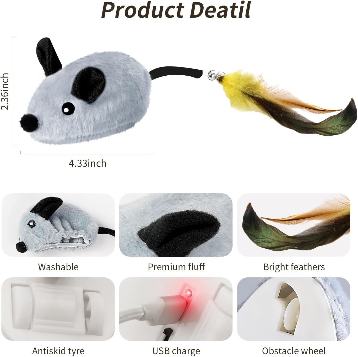 LED Cat Mouse Toy
