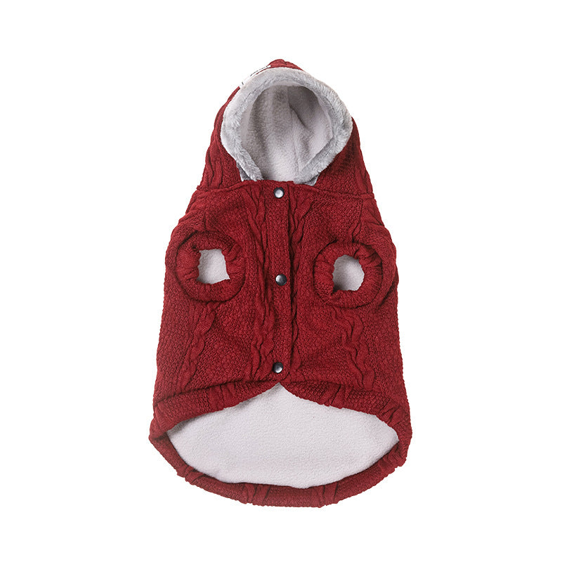Warm Wool Velvet Dog Clothes for Small & Medium Breeds