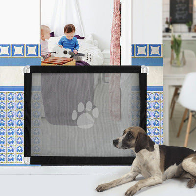 Pet Safety Fence and Isolation Net with Paw Print Design