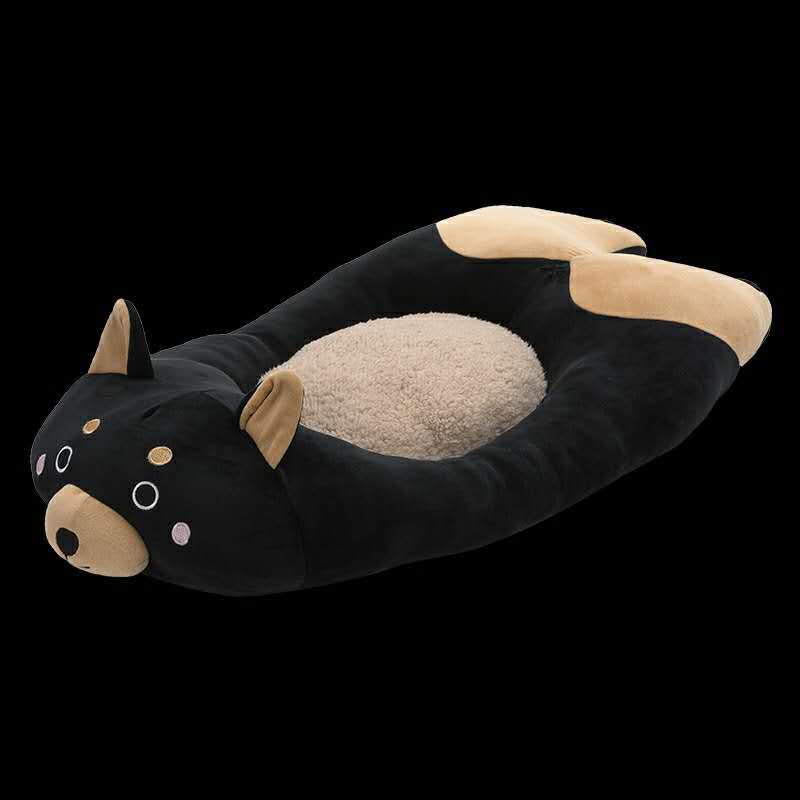 Cute Shiba Inu & Husky Cartoon Pet Bed for All Seasons
