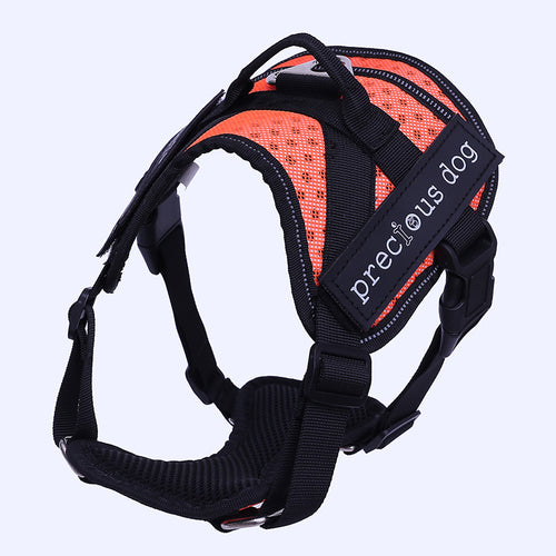 Adjustable Dog Traction Harness for Chest and Back