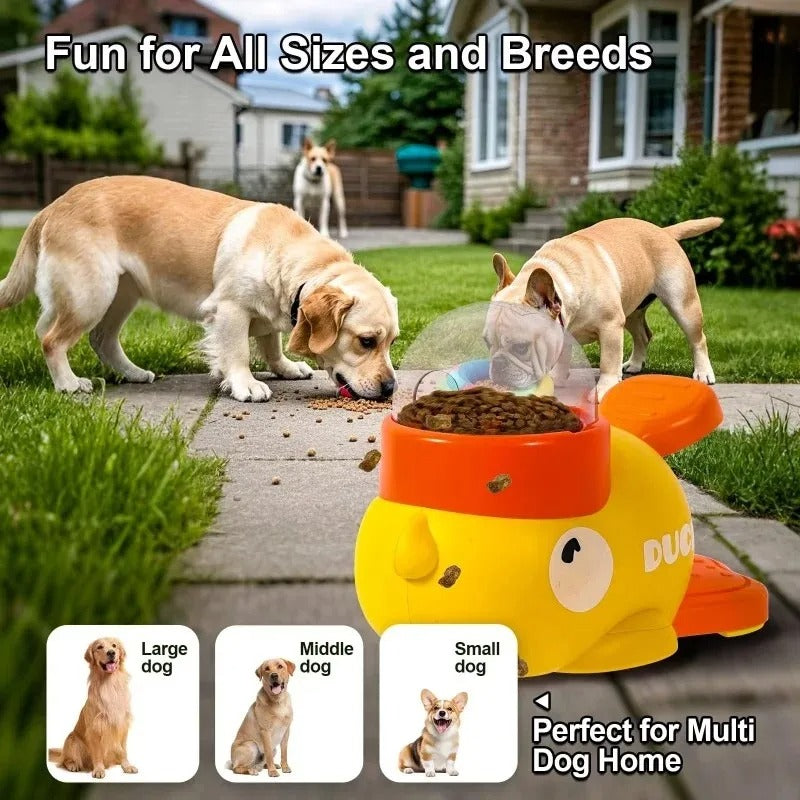 Duck Dog Puzzle Treat Dispenser Feeder