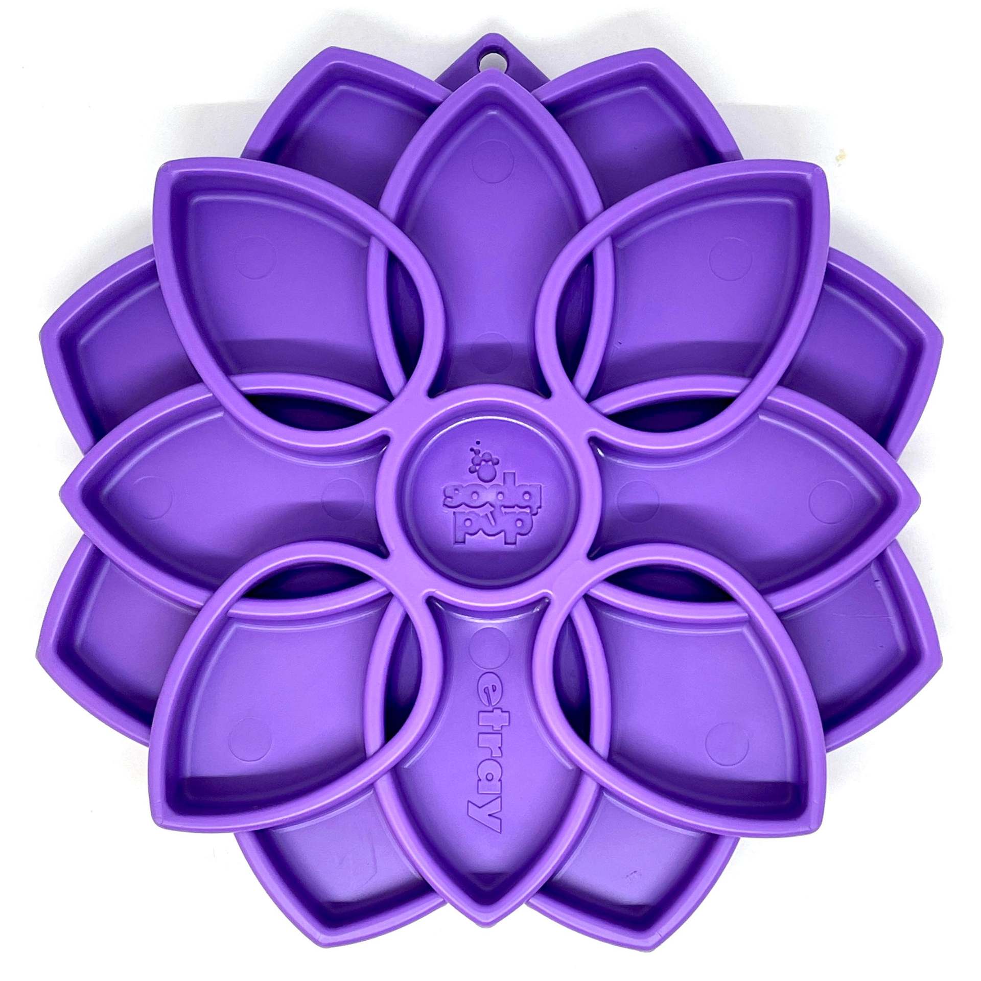 Interactive Slow Feeder Dog Bowl with Mandala Design