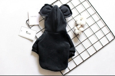 Pet Autumn Winter Matching Outfits with Cute Ears