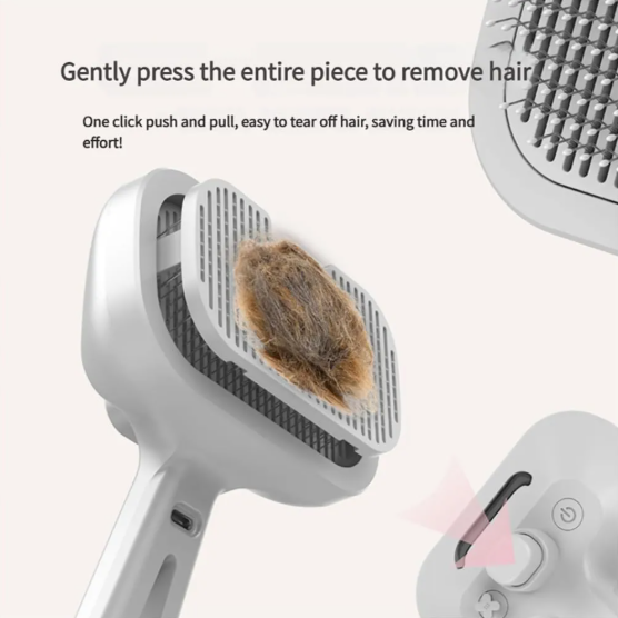3-in-1 Self-Cleaning Pet Grooming Brush