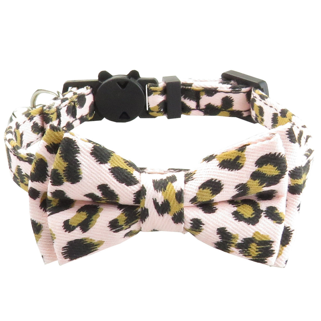 Leopard PurrBow Cat Collar for Pets (Single Item)