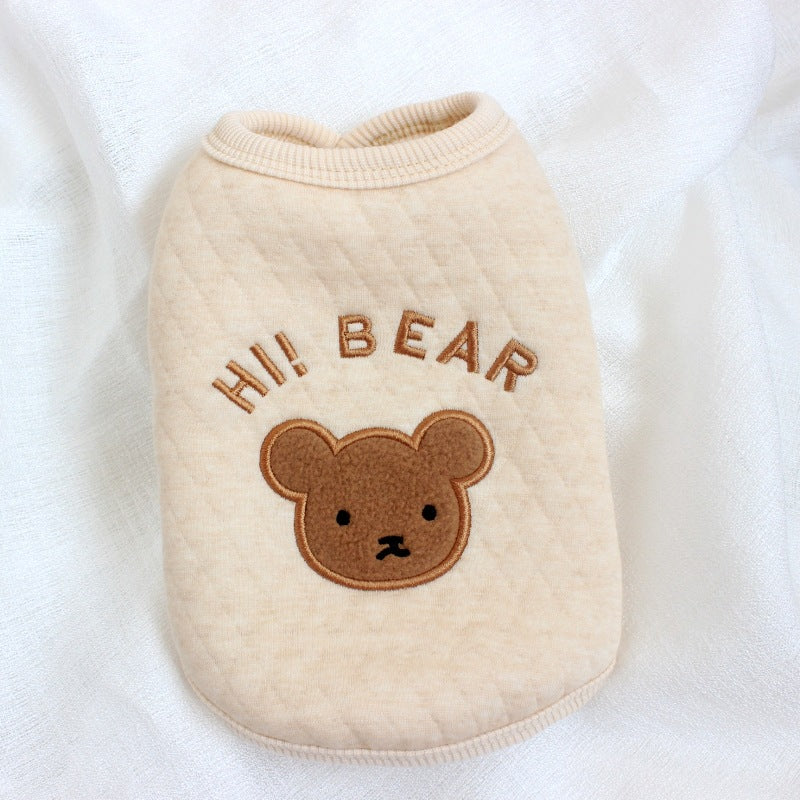 Thick Cotton Vest Suit for Autumn and Winter Pets