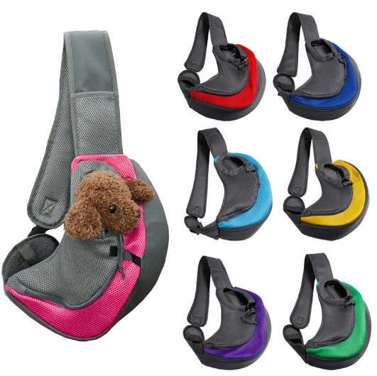 Mesh Pet Sling Carrier Bag