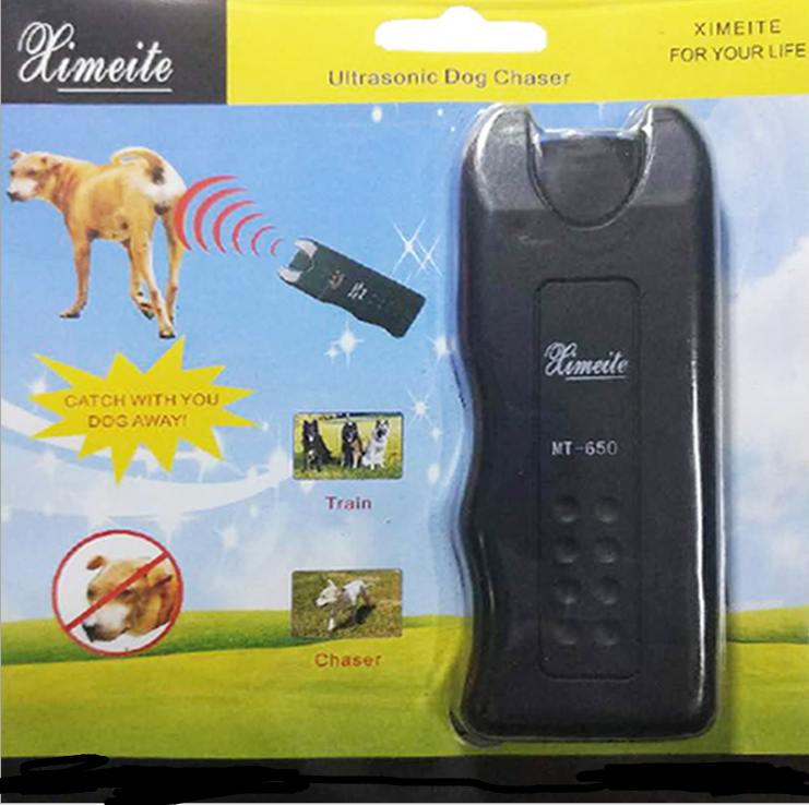 High-Power Ultrasonic Dog Repeller with LED Light
