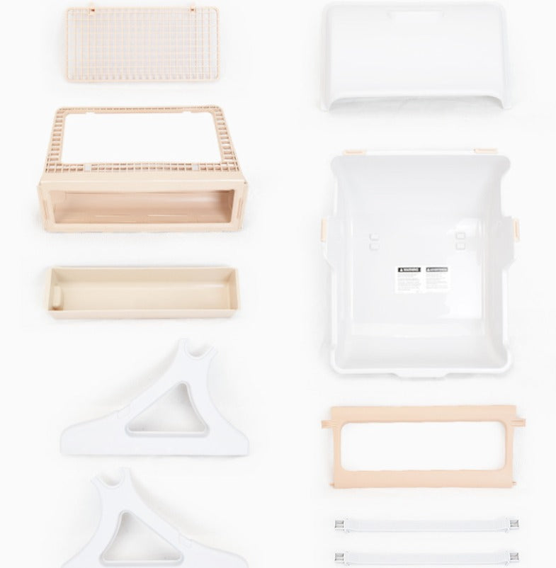 Semi-Enclosed Cat Toilet Litter Box