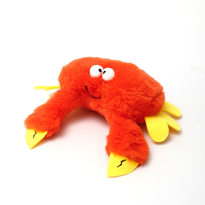 Electric Sound Plush Bird & Fish Pet Toy