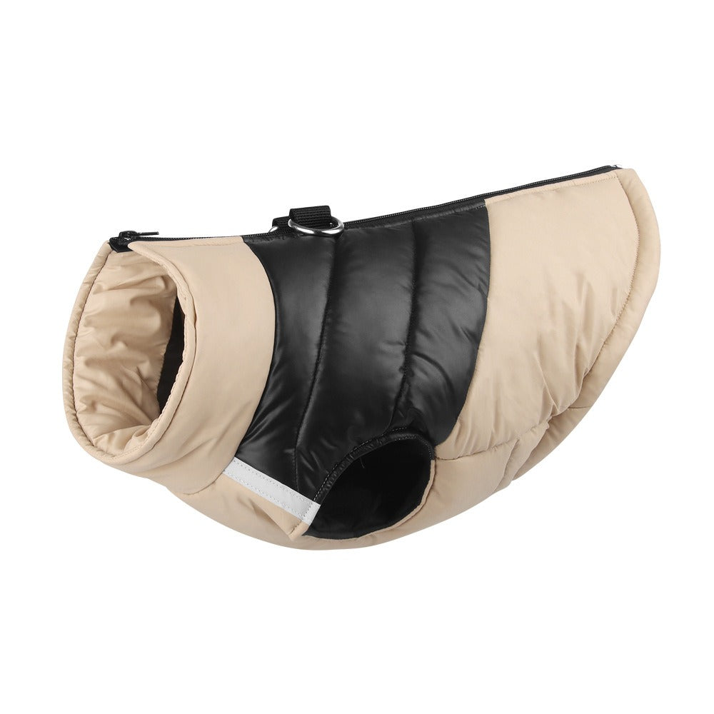 Waterproof Winter Dog Vest Jacket with Zipper