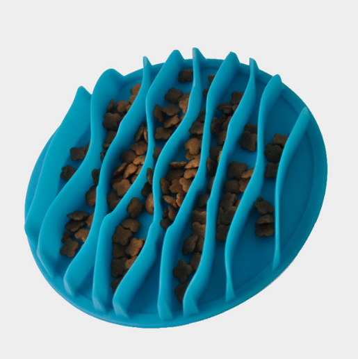 Silicone Slow Feed Dog Bowl - Wave Design