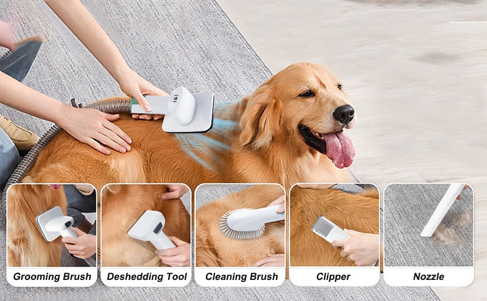 7-in-1 Vacuum Pet Grooming Device