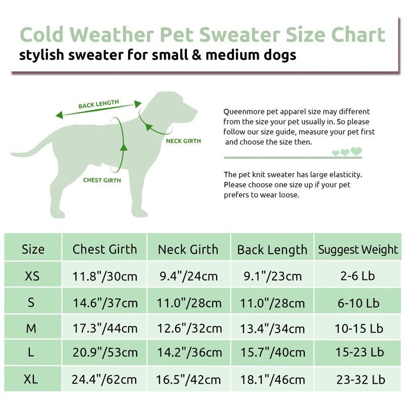 Dog Turtleneck Knitted Sweater