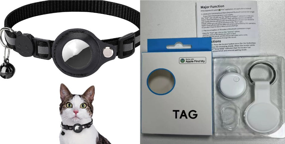 Reflective Waterproof Airtag Pet Collar