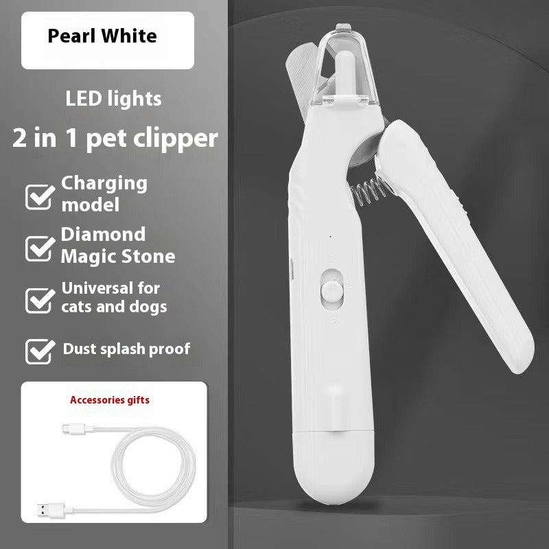 2-in-1 LED Pet Nail Clippers and Grinder