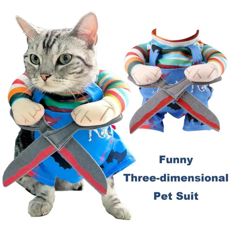 Pet Halloween Costume Scissor Hand Outfit