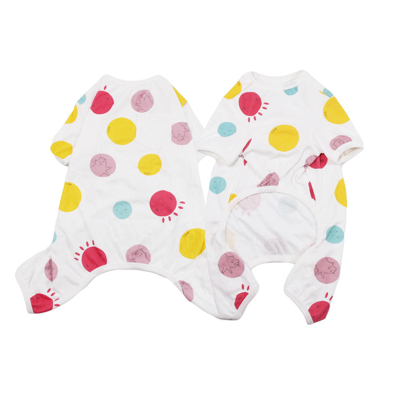 Cute Cotton Pajamas for Dogs - Autumn and Winter Wear