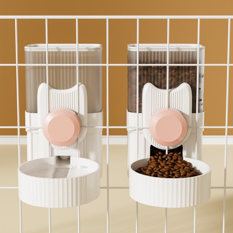 Hanging Cat Water Fountain & Auto Dog Feeder