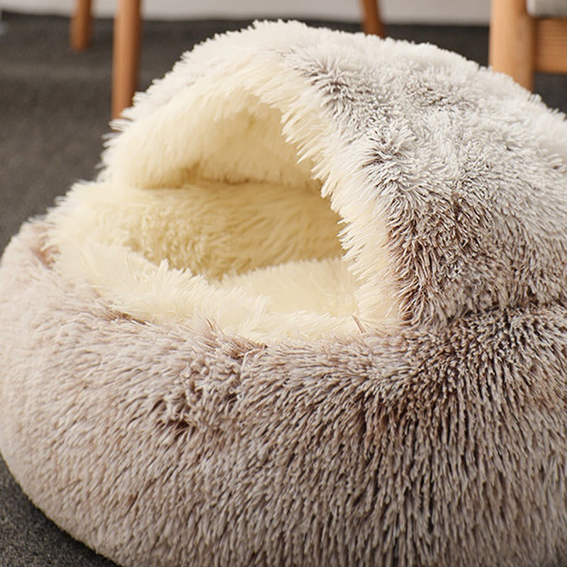 Warm Plush Cat Nest Bed