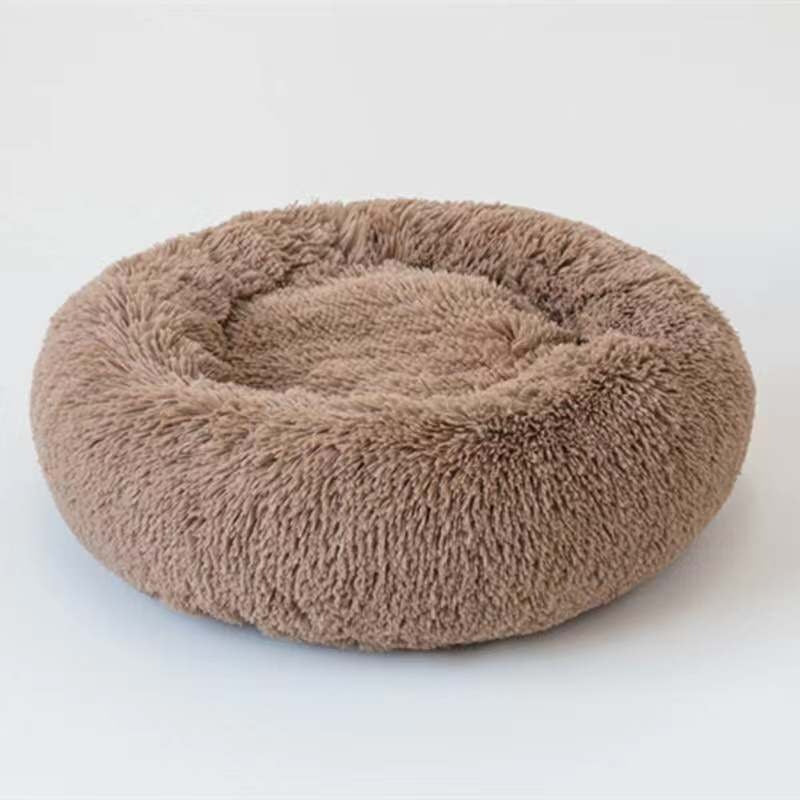 Round Plush Dog Bed