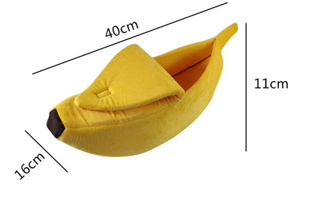 Banana Shaped Pet House Dog Bed