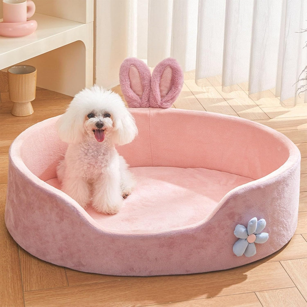 Princess Pink Pet Bed Detachable Washable