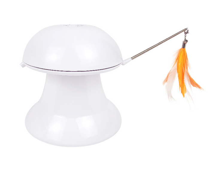 Electric Laser Cat Toy with Feather and USB Charging