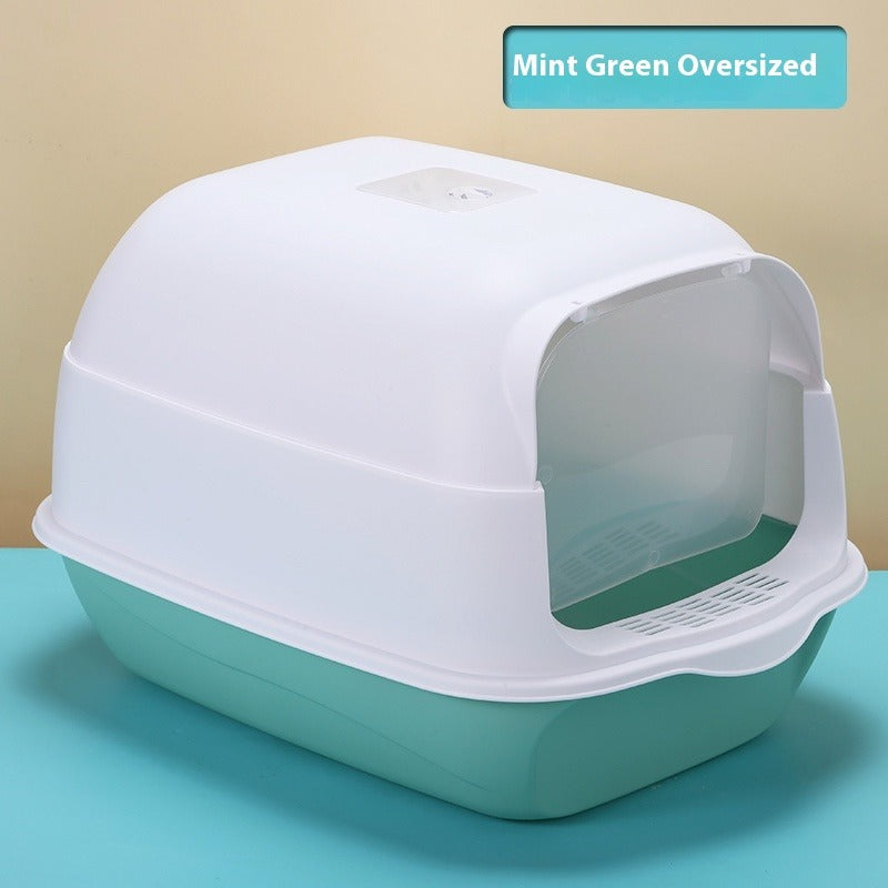 Fully Enclosed Cat Litter Box