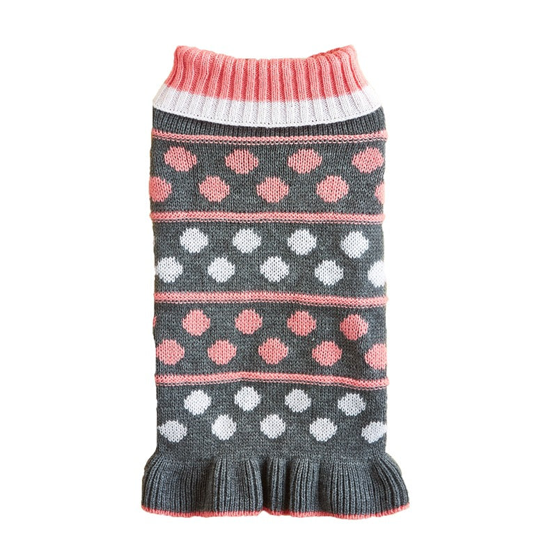New Dog Dress for Autumn and Winter with Star Wave
