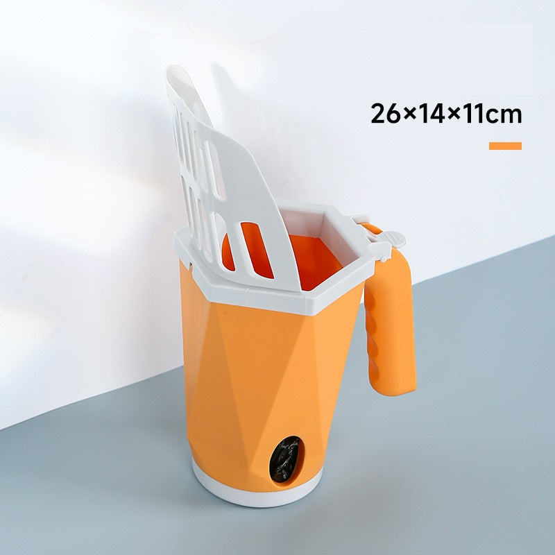 All-in-One Cat Litter Shovel Set with Removable Bin