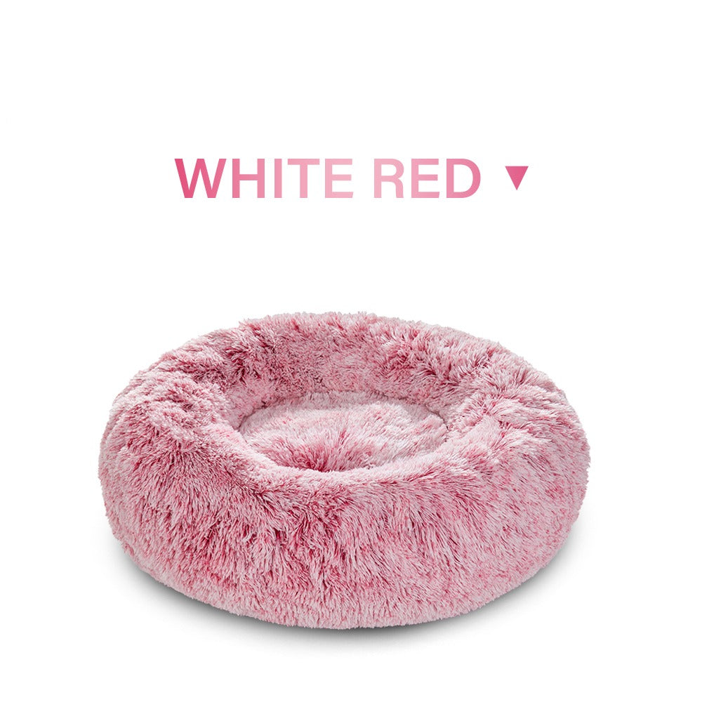 Washable Donut Pet Bed for Cats and Dogs