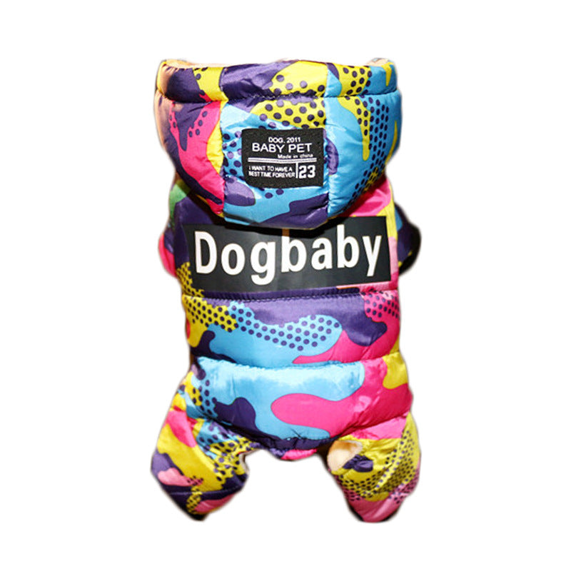 Camouflage Thickened Dog Down Jacket for Pets
