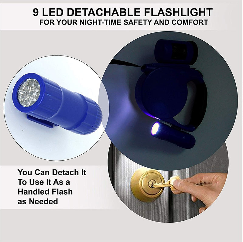 4.5m LED Light with Automatic Retractable Leash