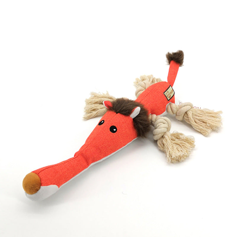 Cotton Rope Knot Dog Chew Toy for Molar Health