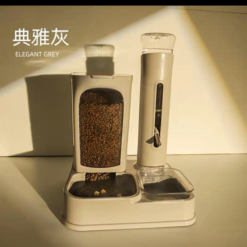 Pet Combo Feeder and Water Dispenser for Cats and Dogs