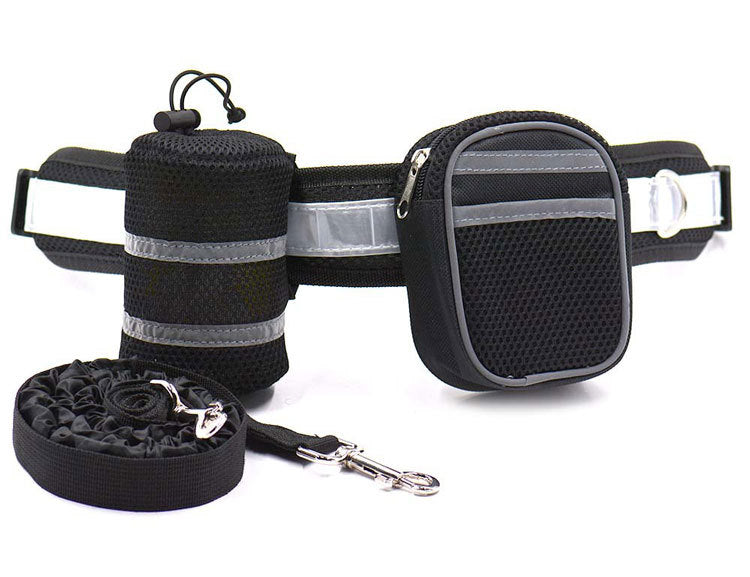 Pet Running Gear Set with Reflective Leash and Cup