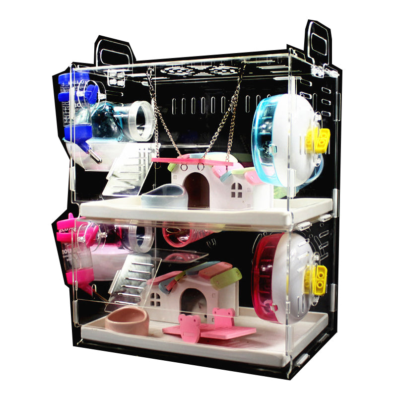 Large Double-Layer Hamster Villa with Accessories