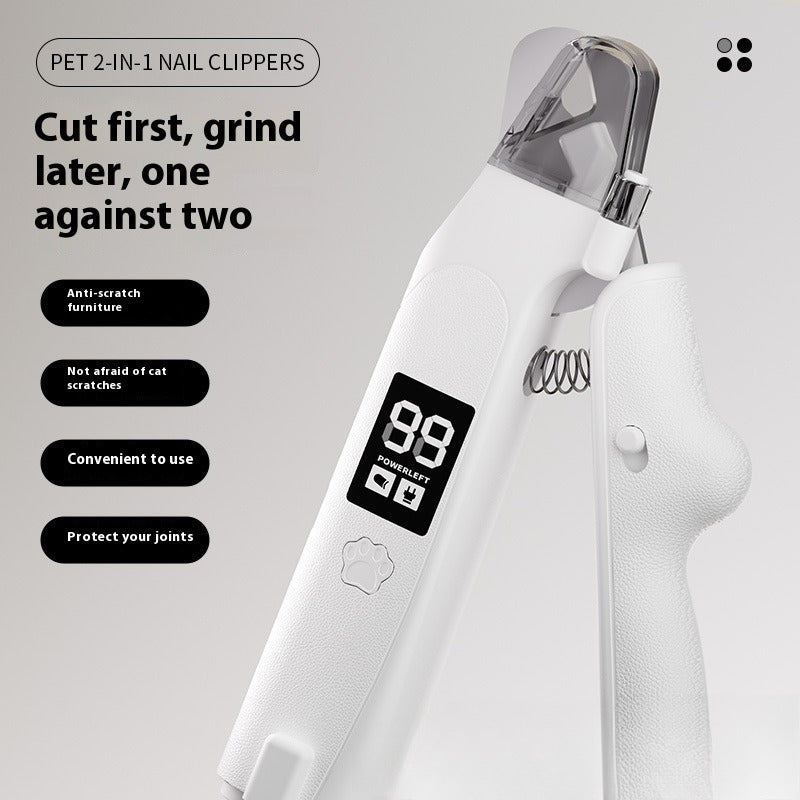 LED Light Pet Nail Clipper with Anti-Bleed Guard