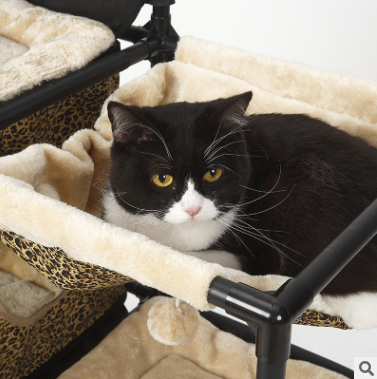 Multi-Functional Cat Tree with Sisal Rope and Bed