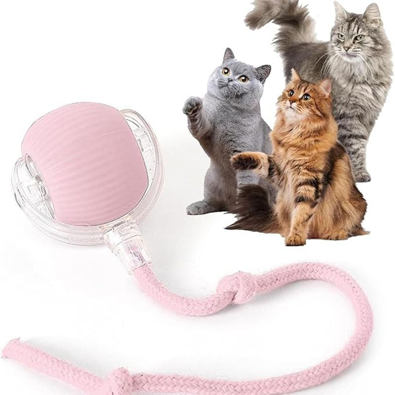 Automatic Interactive Cat Ball Toy with Rechargeable Motion Sensor