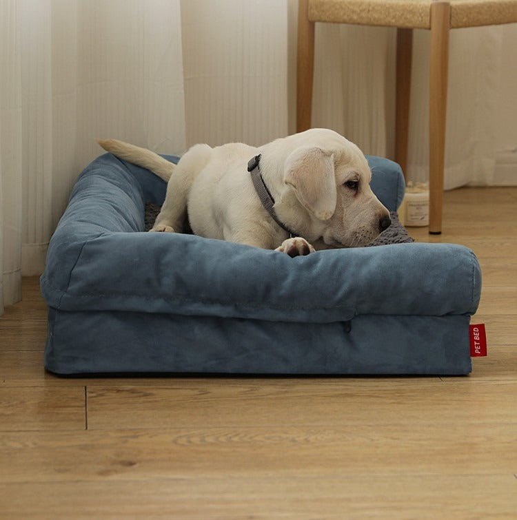 Waterproof Suede Cotton Pet Bed