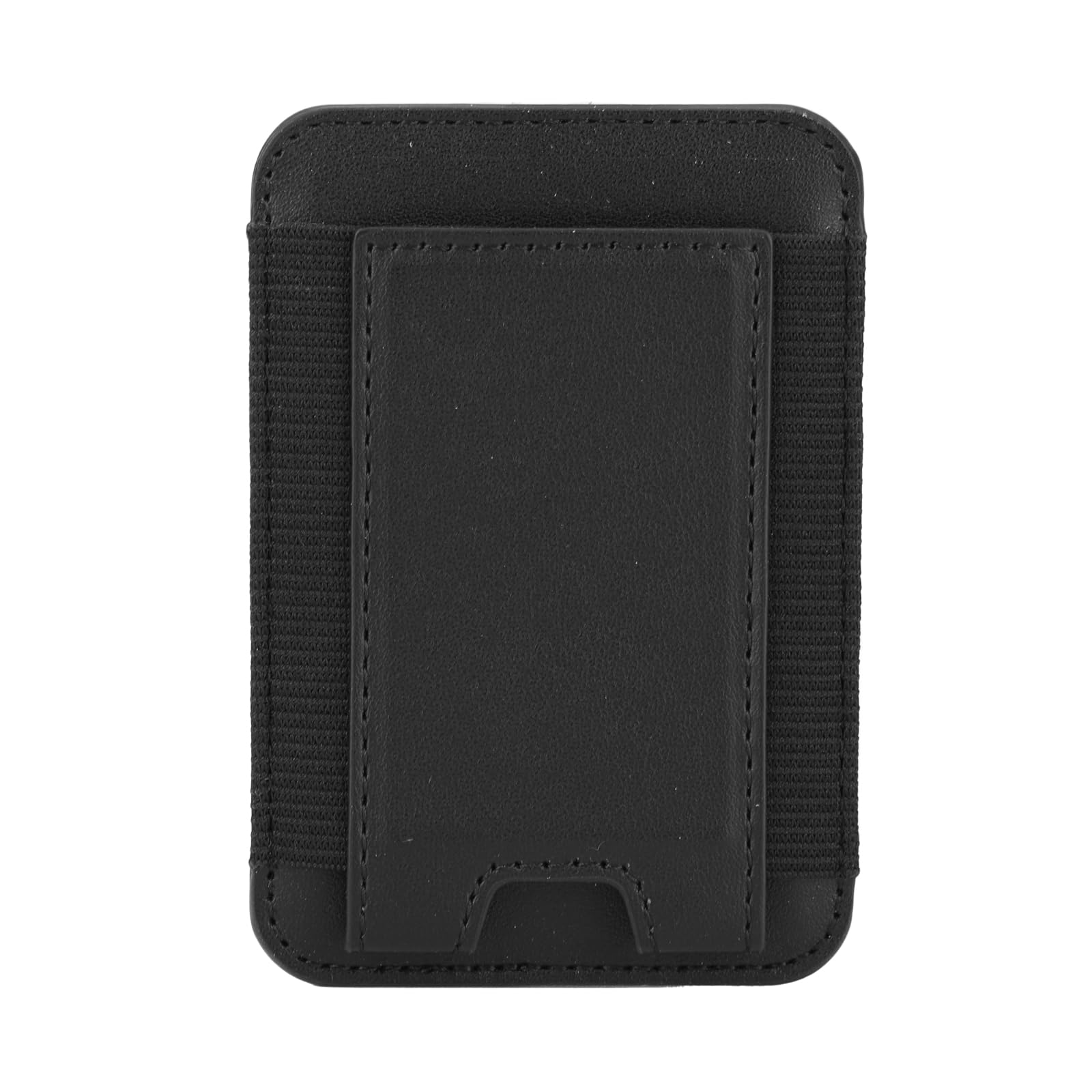 Viitech Magnetic Card Wallet HolderSlim Magnetic Card Holder WalletCard Holder Wallet for iPhone 15/14/13/12 Models Leather Magnetic Phone Wallet Fit 6 CardsNo More Falling(Black)