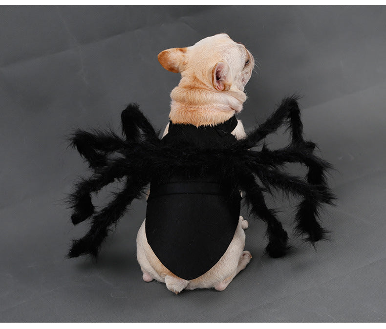 Plush Spider Costume for Pets - Party Outfit