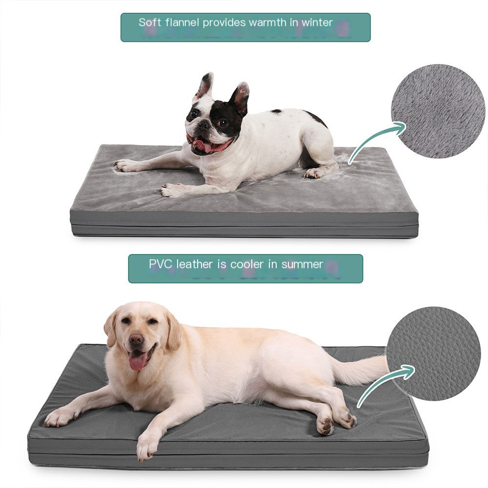 Waterproof Doghouse with Memory Foam and Cotton Sponge