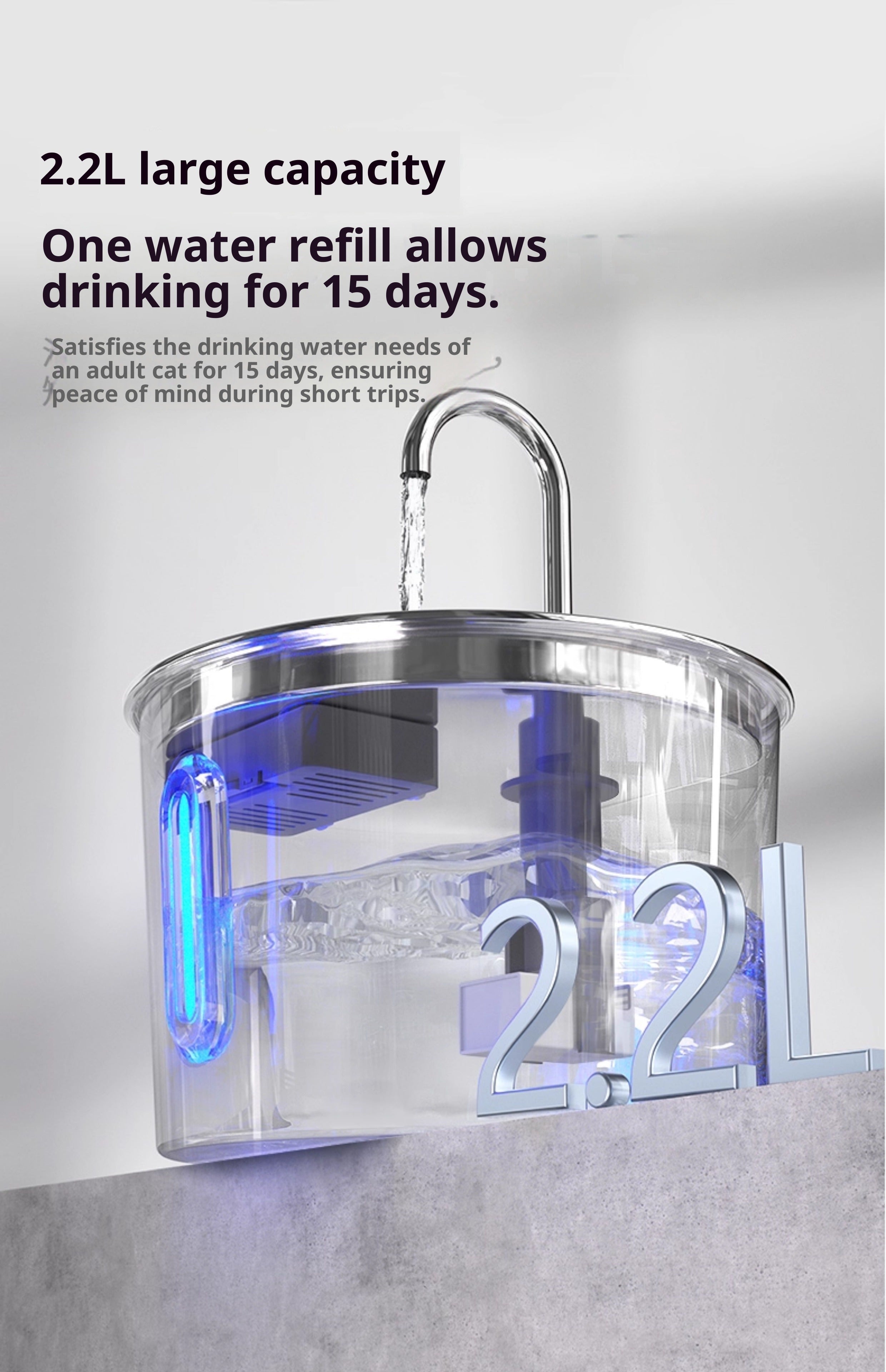 Stainless Steel Pet Water Fountain