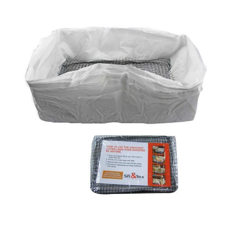 Large Disposable Cat Litter Bags - 10 Pack